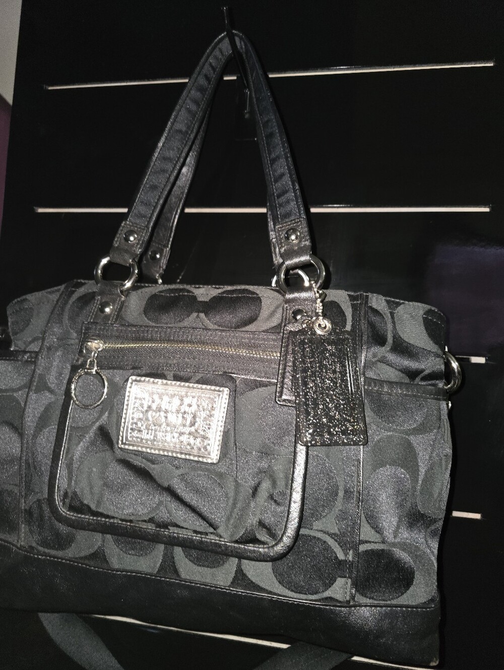 Coach Poppy Signature Sateen Tote
